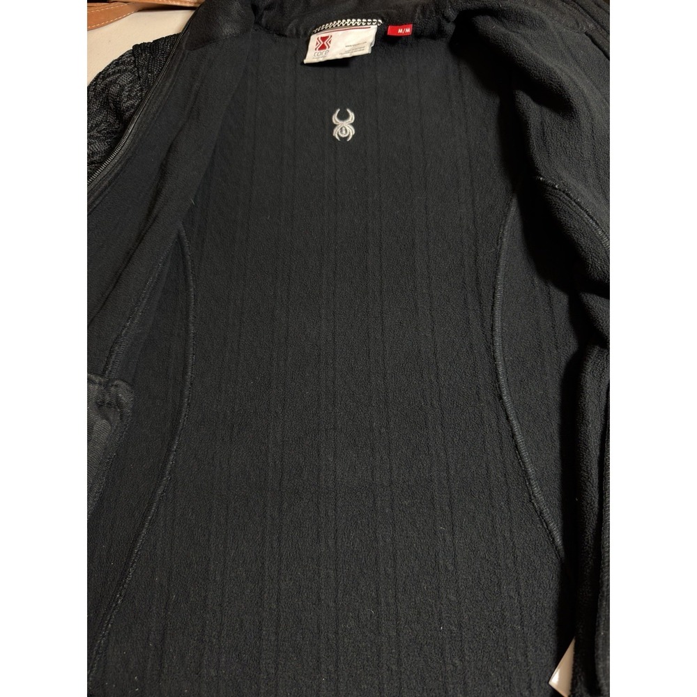 Spyder Jacket Women Size M Blue Cable Knit Textured Sweater Active Outdoors - Picture 8 of 12